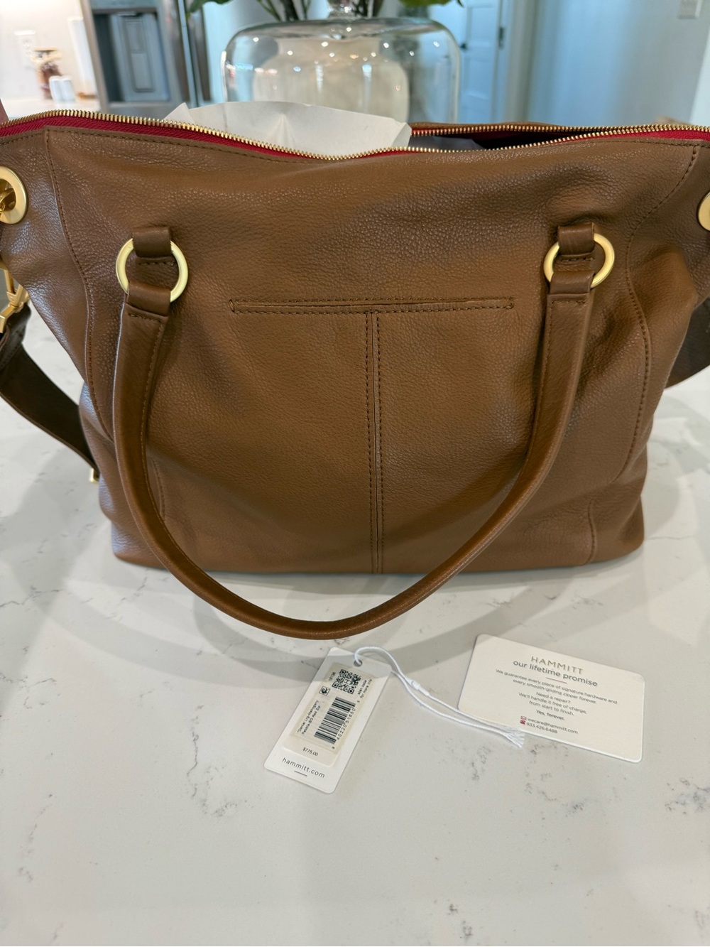 Hammitt Daniel Large in Mahogany Pebble - Picture 9 of 16